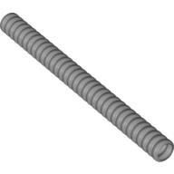 Hose, Ribbed 7mm D. 11L / 8.8cm Flat Silver