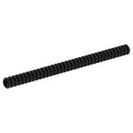 Hose, Ribbed 7mm D. 12L / 9.6cm Black
