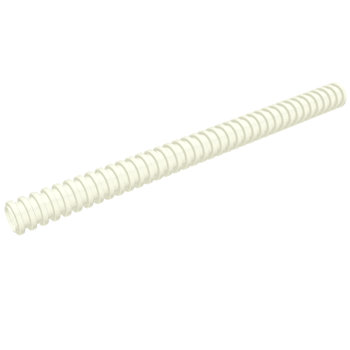 Hose, Ribbed 7mm D. 12L / 9.6cm White