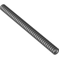 Hose, Ribbed 7mm D. 13L / 10.4cm Black