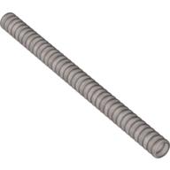 Hose, Ribbed 7mm D. 13L / 10.4cm Perlhellgrau