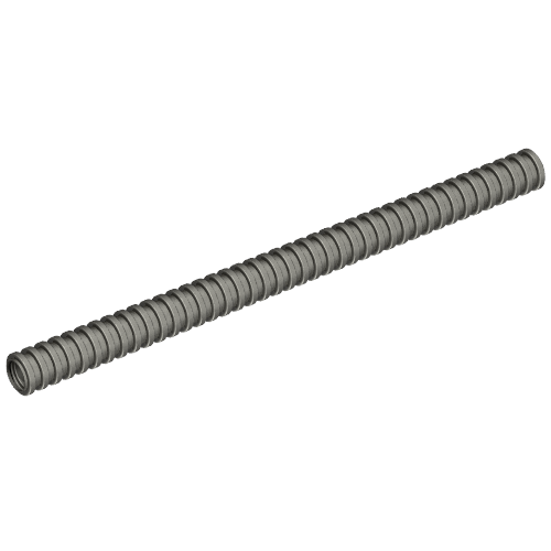 Hose, Ribbed 7mm D. 13L / 10.4cm Pearl Dark Gray