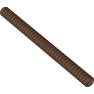 Hose, Ribbed 7mm D. 13L / 10.4cm Brown