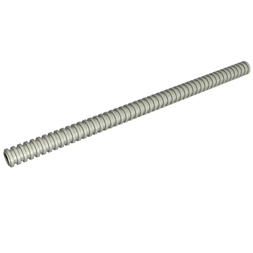 Hose, Ribbed 7mm D. 16L / 12.8cm Perlhellgrau