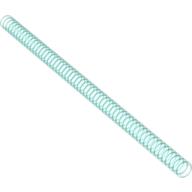 Hose, Ribbed 7mm D. 19L / 15.2cm in Transparent-Hellblau
