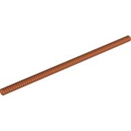 Hose, Ribbed 7mm D. 24L / 19.2cm Dark Orange