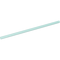 Hose, Ribbed 7mm D. 26L / 20.8cm in Trans-Light Blue