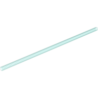 Hose, Ribbed 7mm D. 31L / 24.8cm Transparent-Hellblau