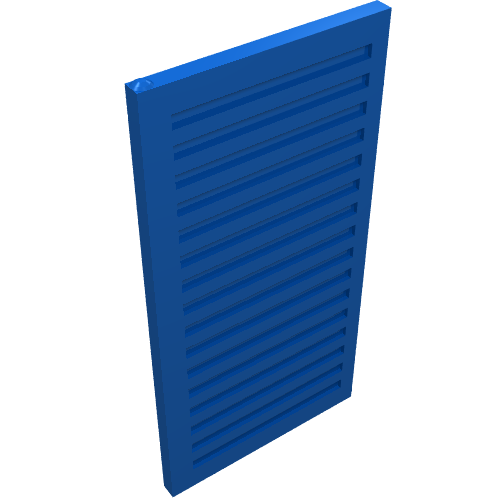 Window 1 × 3 × 5 Shutter Blue