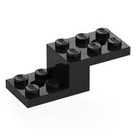 Bracket 5 × 2 × 1 1/3 with Bottom Stud Holder Black