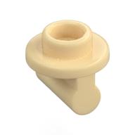 Plate Special Round 1 × 1 with Hollow Stud and Bar on Underside - Long Space Beige