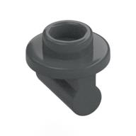 Plate Special Round 1 × 1 with Hollow Stud and Bar on Underside - Long Space Dunkelblaugrau