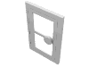 Door 1 × 3 × 4 with Glass White