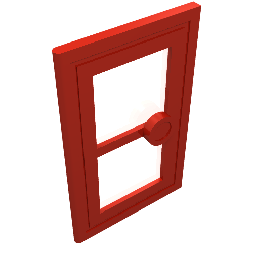 Tür 1 × 3 × 4 mit Glas