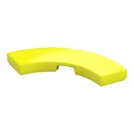 Tile 3 × 3 Curved, Macaroni Leuchtgelb