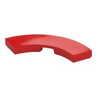 Tile 3 × 3 Curved, Macaroni Rot