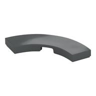Tile 3 × 3 Curved, Macaroni Dunkelblaugrau