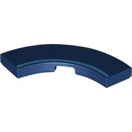 Tile 3 × 3 Curved, Macaroni with Dark Azure Stripe print Dark Blue
