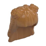 Hair Long, Two Buns, Three Braids, Hole for Pin Mittelnougat