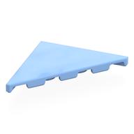 Tile 45° Cut 4 × 4 (Triangle) Leuchtendes Hellblau