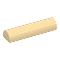 Brick Curved 1 × 4 × 2/3 Double, No Studs Tan