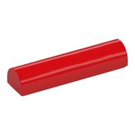 Brick Curved 1 × 4 × 2/3 Double, No Studs Red