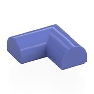 Bogenstein 2 × 2 × 2/3 doppelt, Ecke, Nr. Noppen Blauviolett