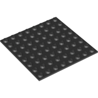 Baseplate Special 8 × 8 with Adhesive Backside Black