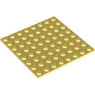 Baseplate Special 8 × 8 with Adhesive Backside Bright Light Yellow