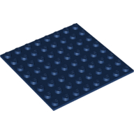 Baseplate Special 8 × 8 with Adhesive Backside Dark Blue