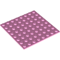 Baseplate Special 8 × 8 with Adhesive Backside Bright Pink