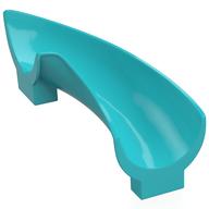 Duplo Playground Slide Curved Right 90°, Rounded Mittelazur