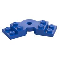 Plate Angled 2 × 2 with Step and Hole in Center Blue