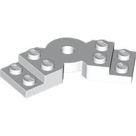 Plate Angled 2 × 2 with Step and Hole in Center Weiß