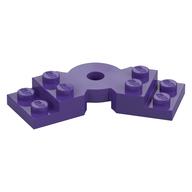 Plate Angled 2 × 2 with Step and Hole in Center Dunkellila