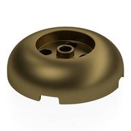 Brick Round 4 × 4 Dome Top with Round 2 × 2 Recessed, 4 Studs Metallic Gold