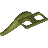 Minifig Hipwear Short Tail Costume [PLAIN] Olive Green