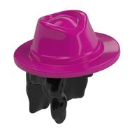 Hair and Hat, Long with Magenta Hat Pattern in 