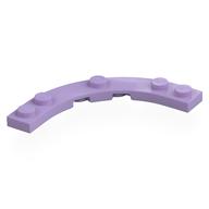 Plate Round Corner 5 × 5 with 4 × 4 Round Cutout Lavender