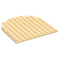 Plate 10 × 10 with Rounded End Tan