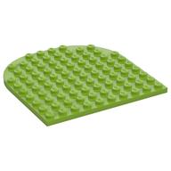 Platte 10 × 10 mit abgerundet Ende Limette