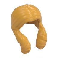 Hair Long Tails Over Shoulders Ochre Yellow