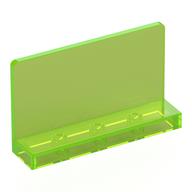 Panel 1 × 4 × 2, No Studs Trans-Bright Green