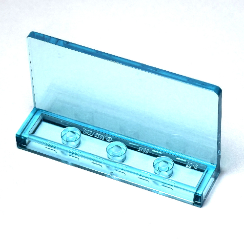 Panel 1 × 4 × 2, No Studs Trans-Light Blue