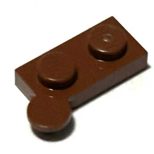 Hinge Plate 1 × 4 Swivel Top [Hollow Pin] Rotbraun