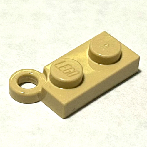 Hinge Plate 1 × 4 Swivel Base, No Hole Tan