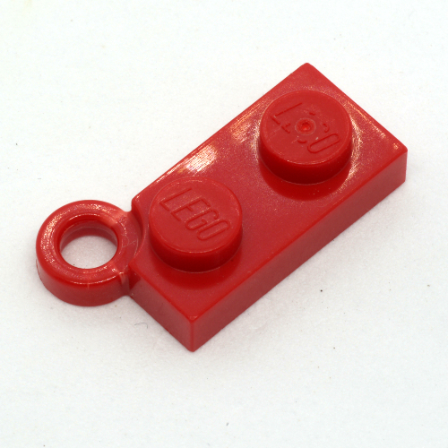 Hinge Plate 1 × 4 Swivel Base, No Hole Red