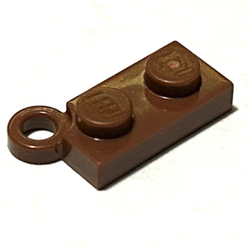 Hinge Plate 1 × 4 Swivel Base, No Hole Reddish Brown