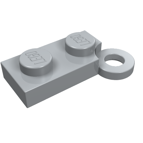 Hinge Plate 1 × 4 Swivel Base, No Hole Light Bluish Gray