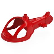 Duplo Helicopter Body 6 × 11 × 25 Red